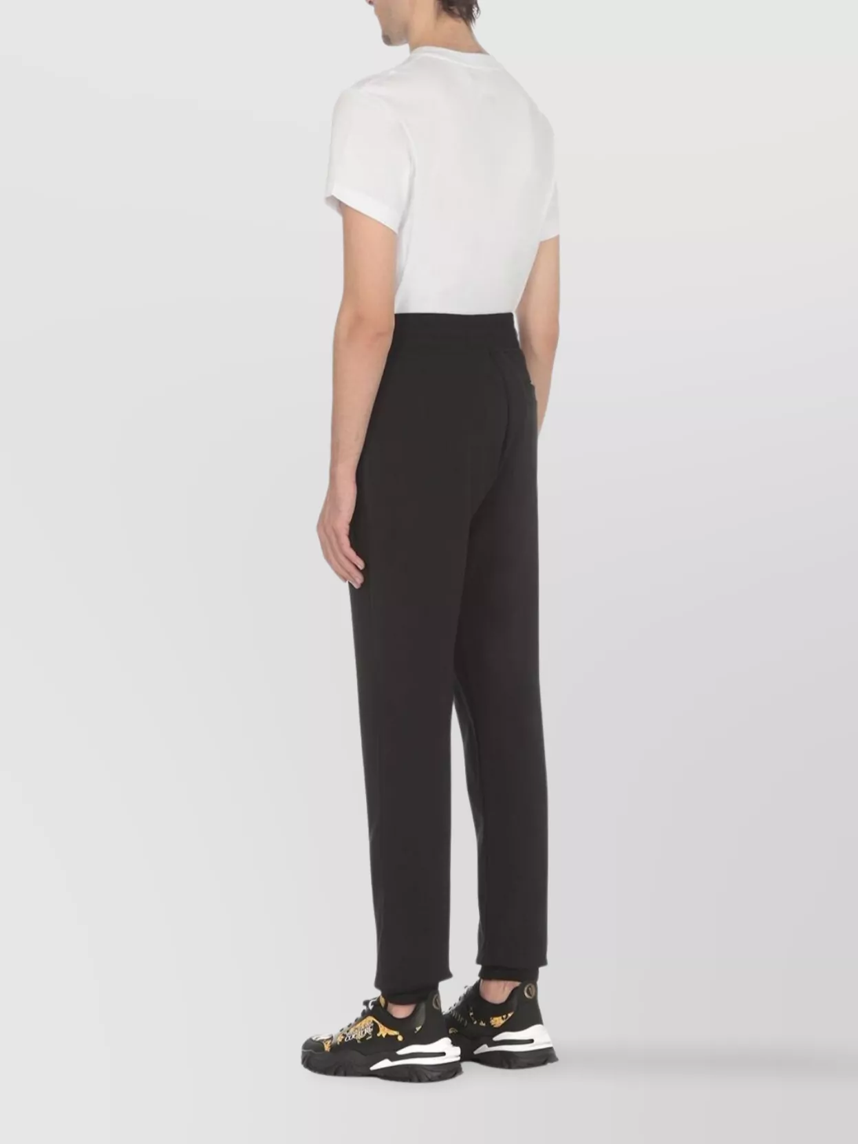 Versace Jeans Couture Trousers Featuring Drawstring Waist And Ribbed Cuffs