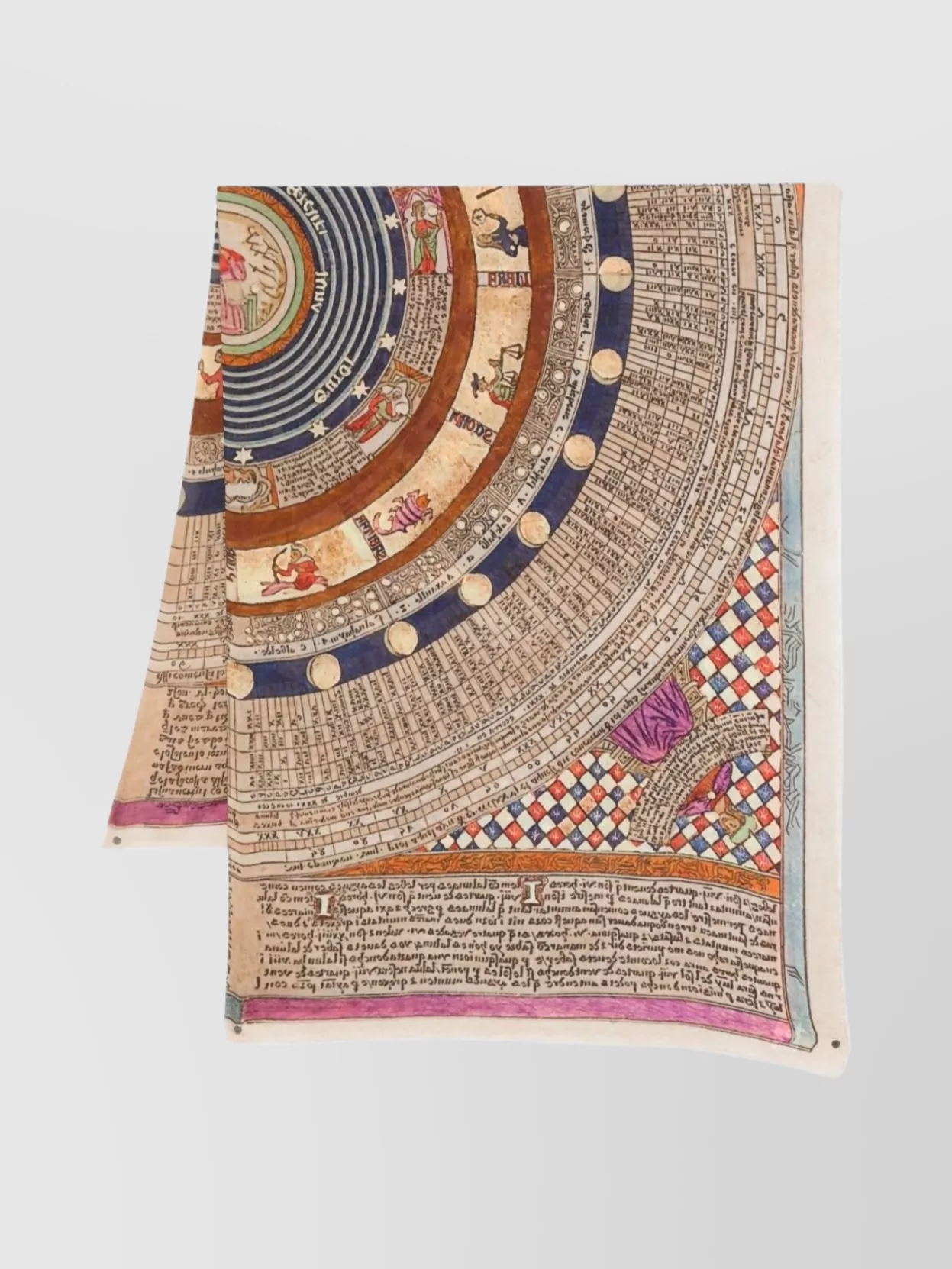 Faliero Sarti Rectangular Lightweight Stole Featuring Intricate Design In Multi