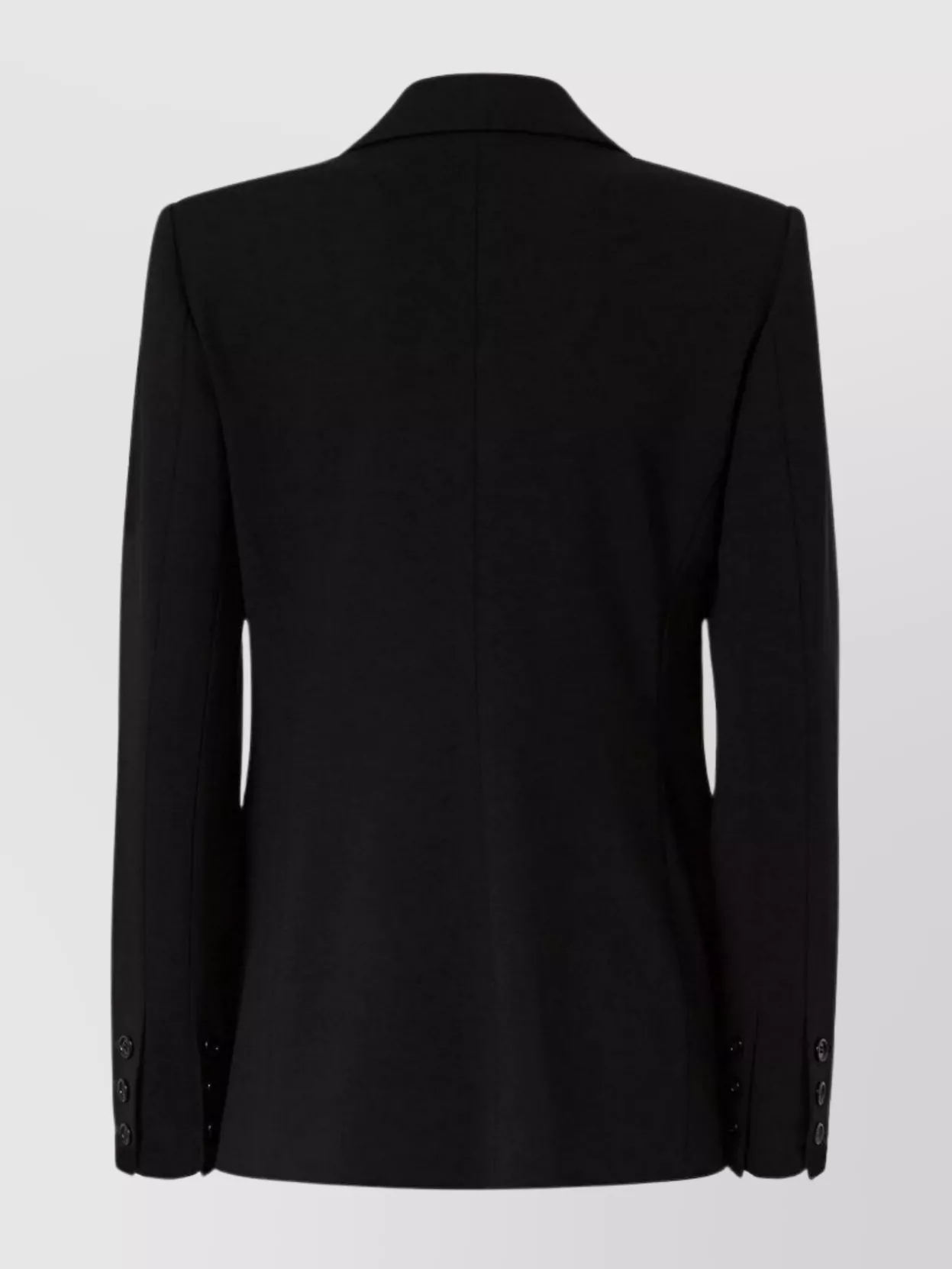 Pinko Single-breasted Blazer With Structured Shoulders In Black