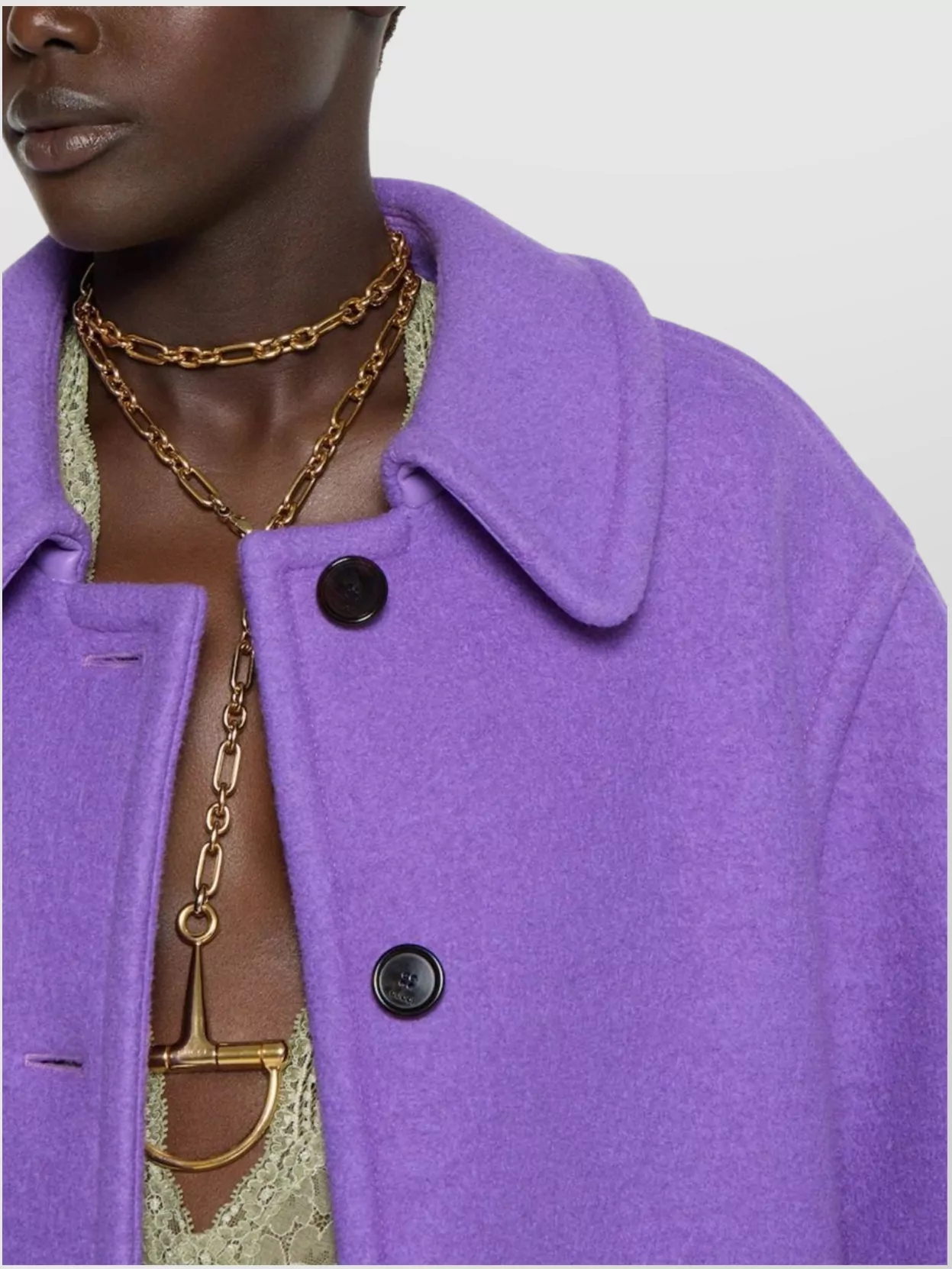 Gucci Wool Cashmere Long Coat Pockets