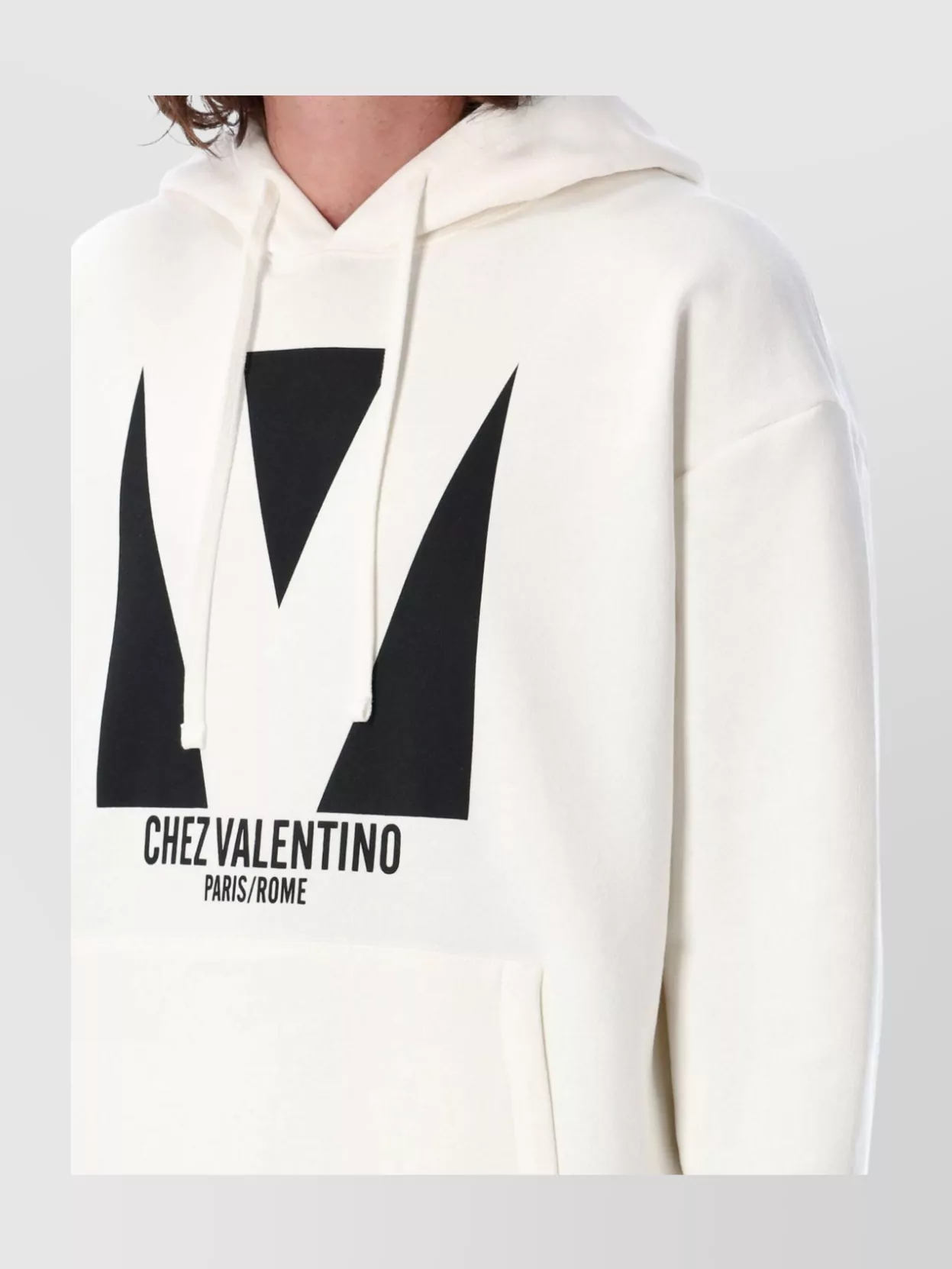 Valentino Sweatshirt Man In White