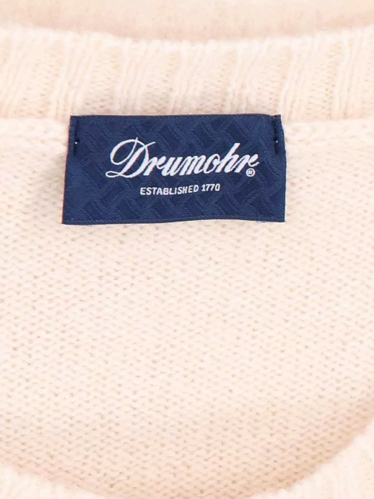 Drumohr Timeless Crewneck Sweater With Ribbed Details