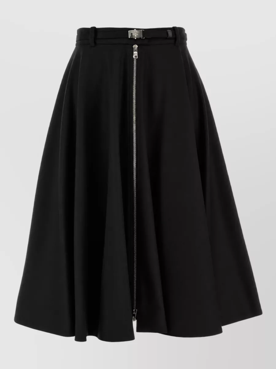 Prada cashmere wool full skirt