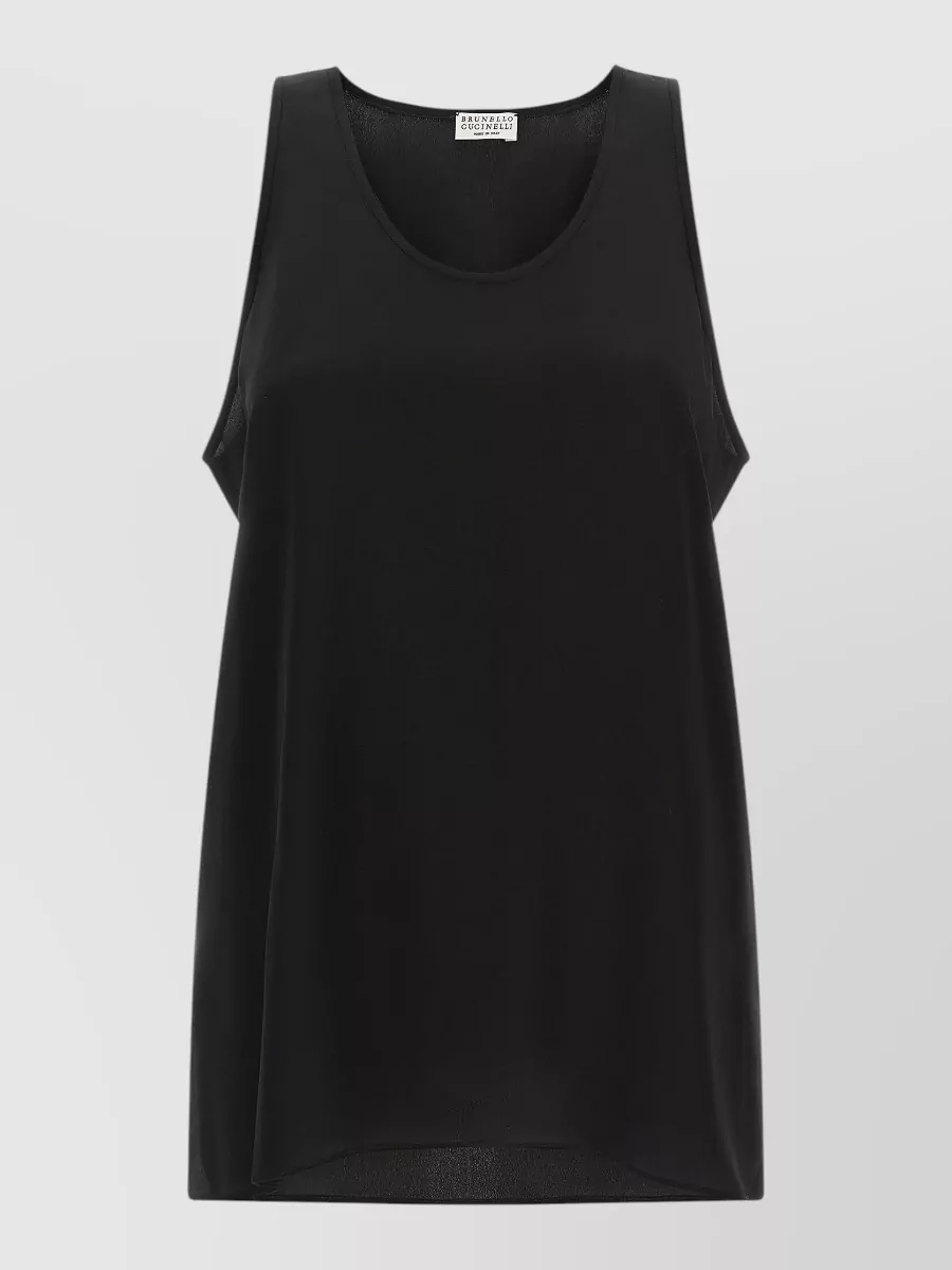 Brunello Cucinelli Silk sleeveless top