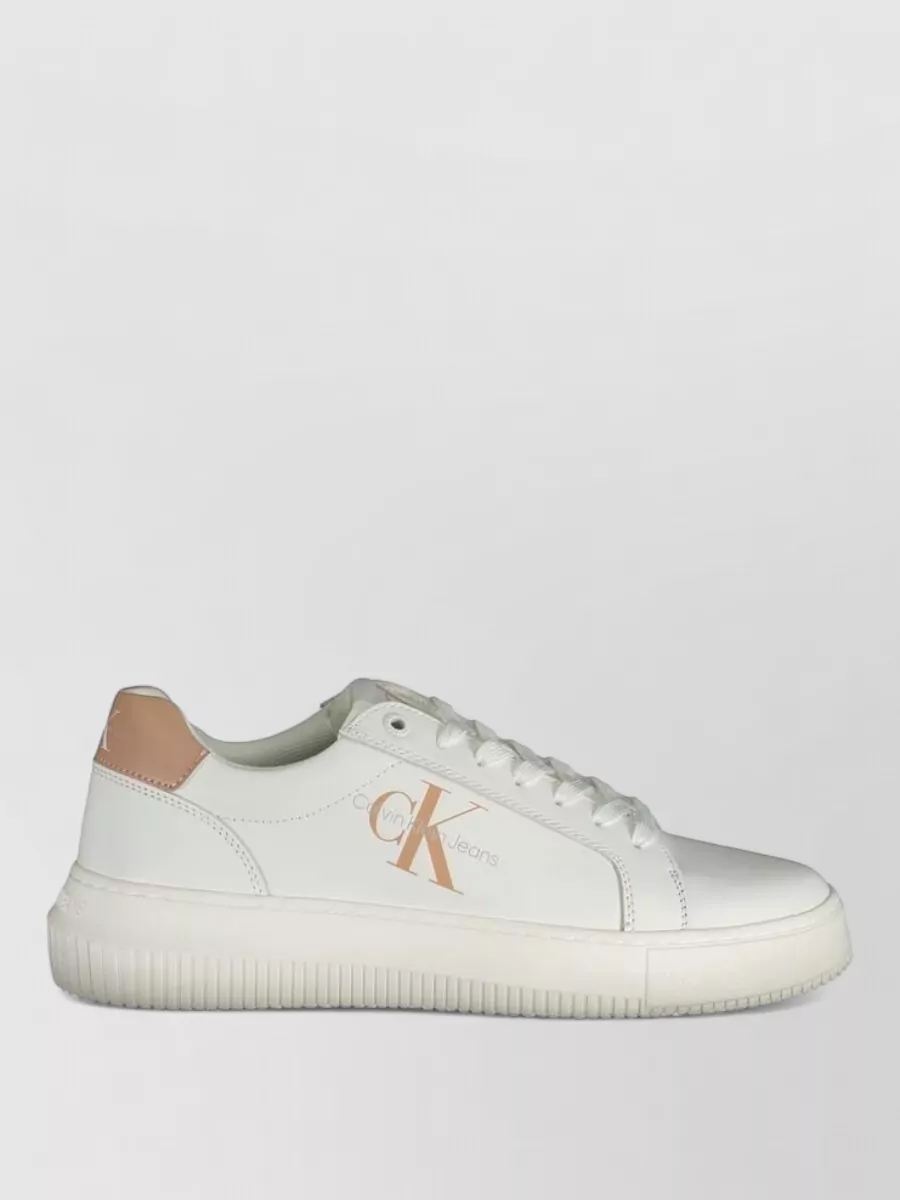 Calvin Klein Leather Low-Top Sneakers