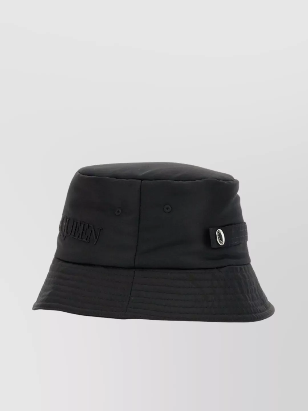 Alexander Mcqueen Logo Bucket Hat Eyelet Detailing