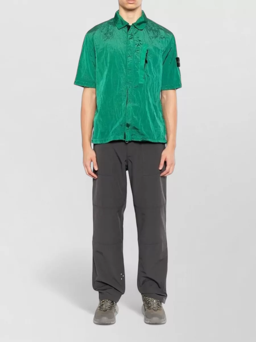 Stone Island Nylon Short-Sleeve Overshirt