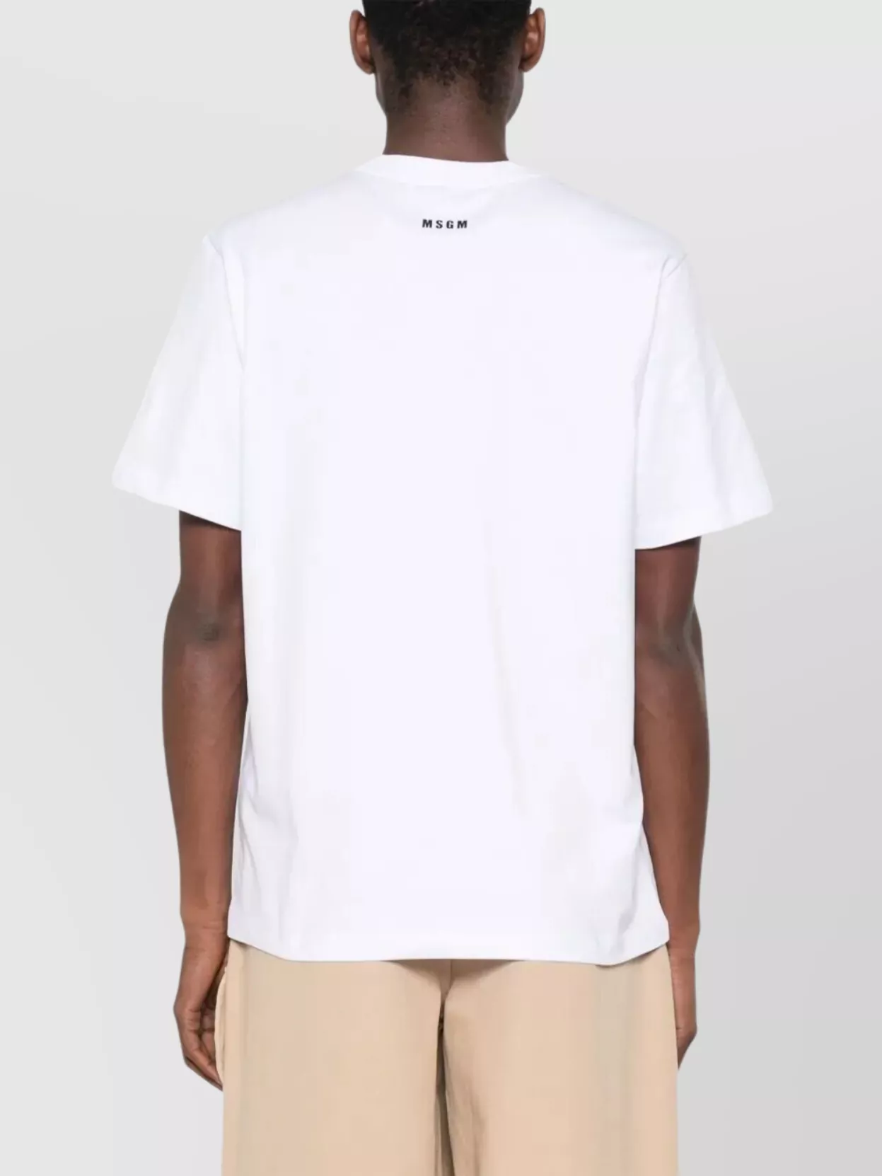 Msgm Cotton T-Shirt Patched Graphic Print