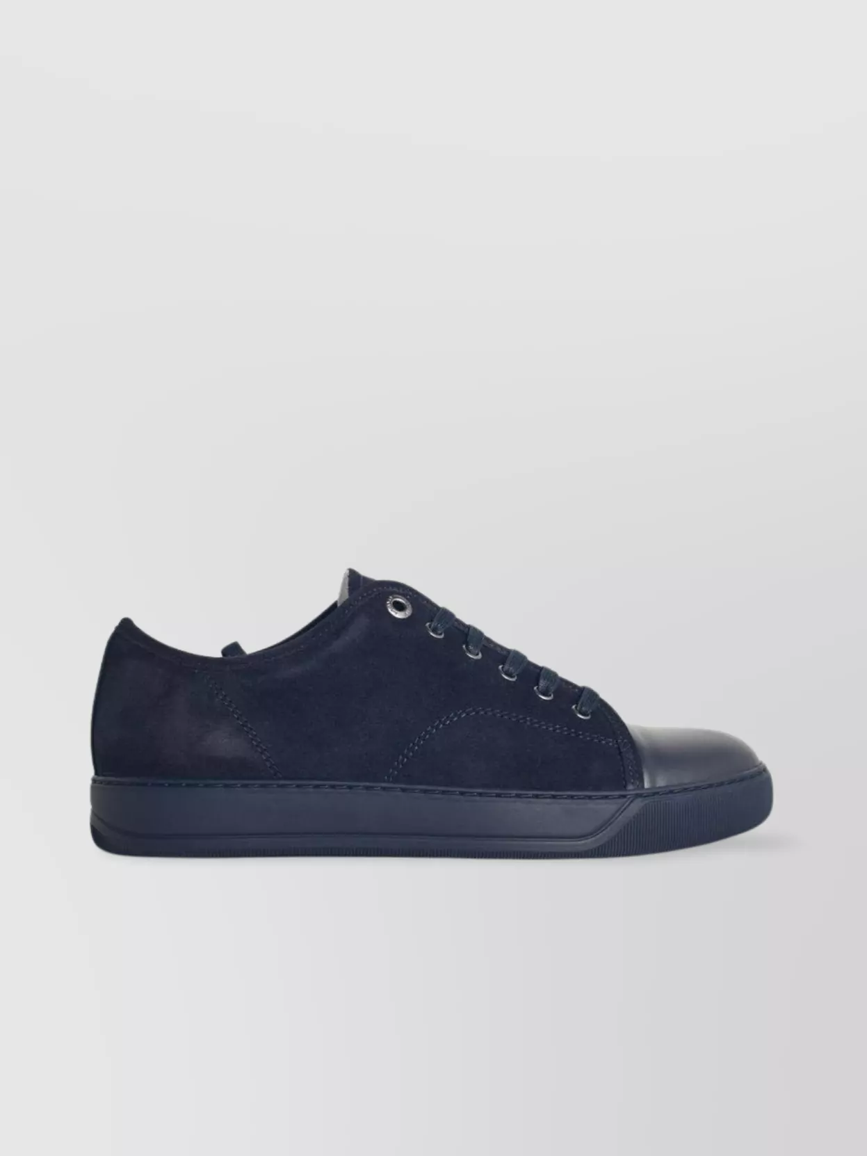 Lanvin 'Ddb1' Leather Sneakers Eyelet Detailing