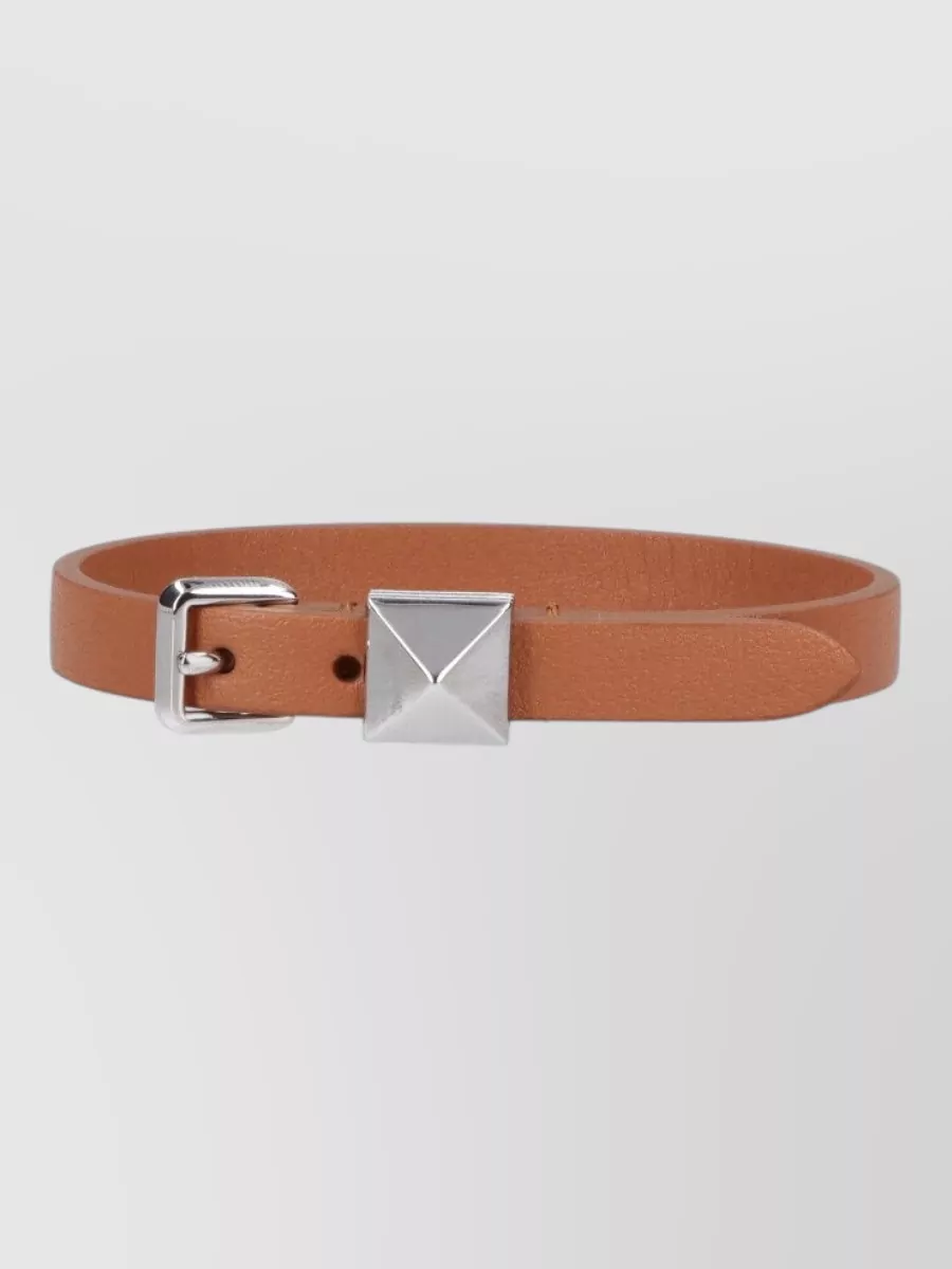 Valentino Garavani leather rockstud bracelet