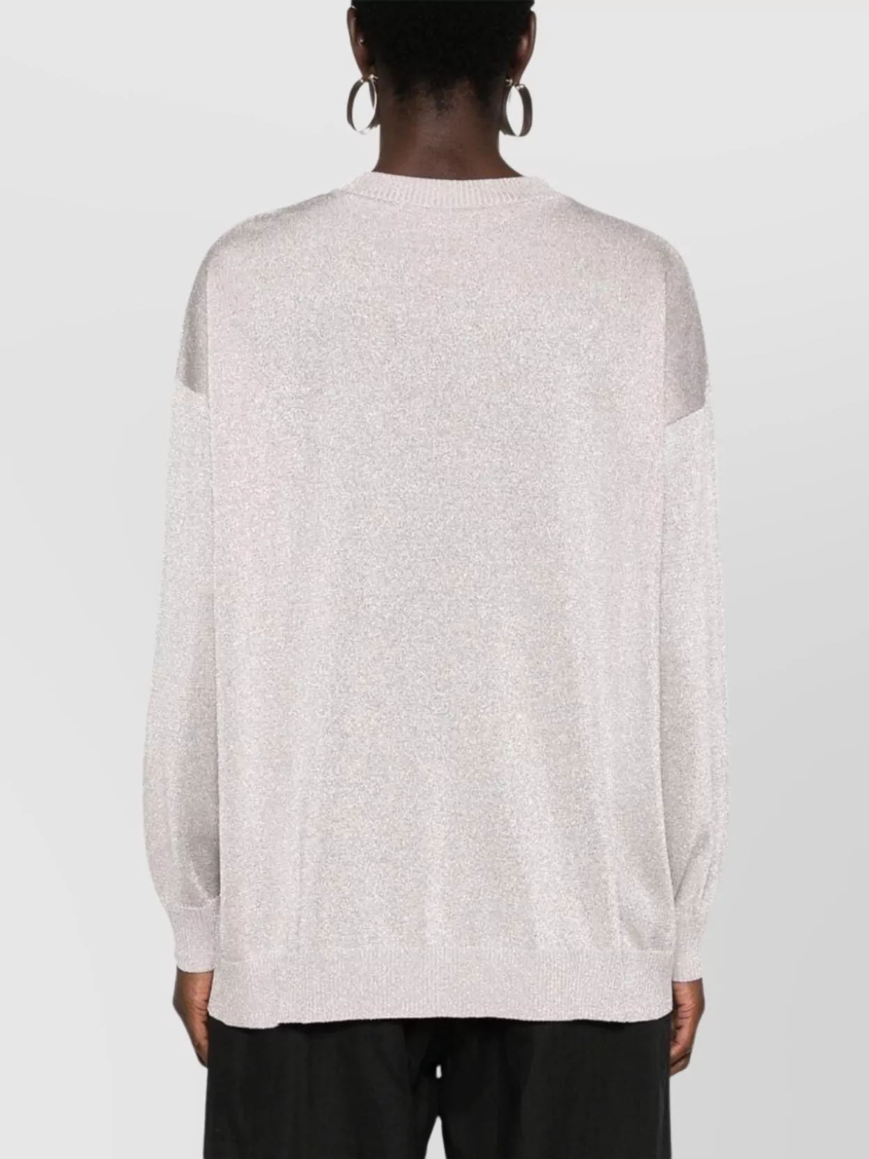 MISSONI METALLIC KNIT CREWNECK SWEATER