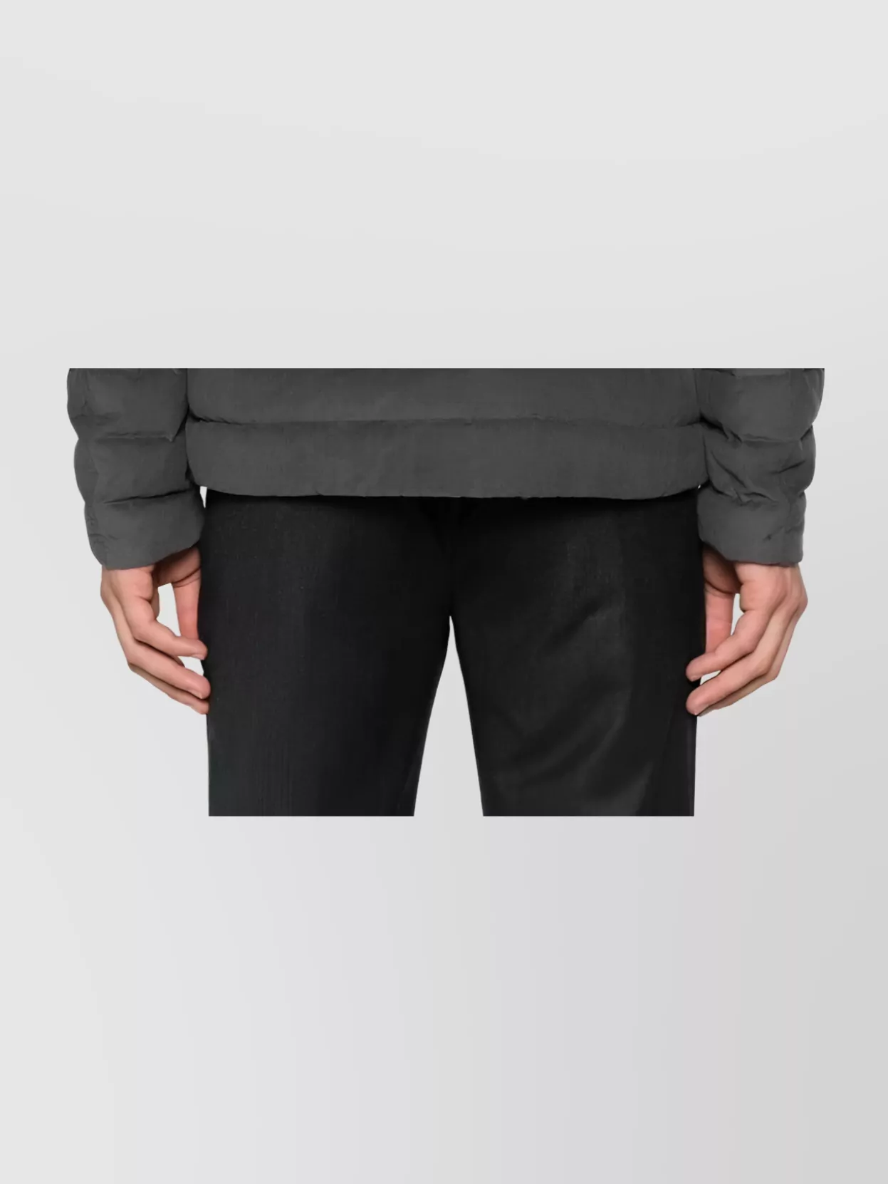 Herno Padded Jackets With Collar And Pockets In Gray