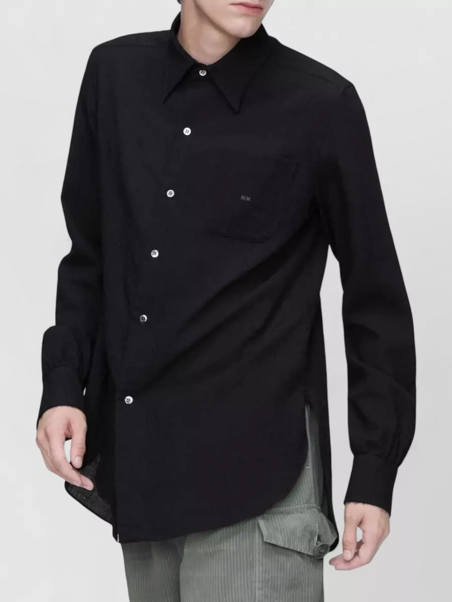 Maison Margiela Virgin Wool Long-Sleeve Shirt
