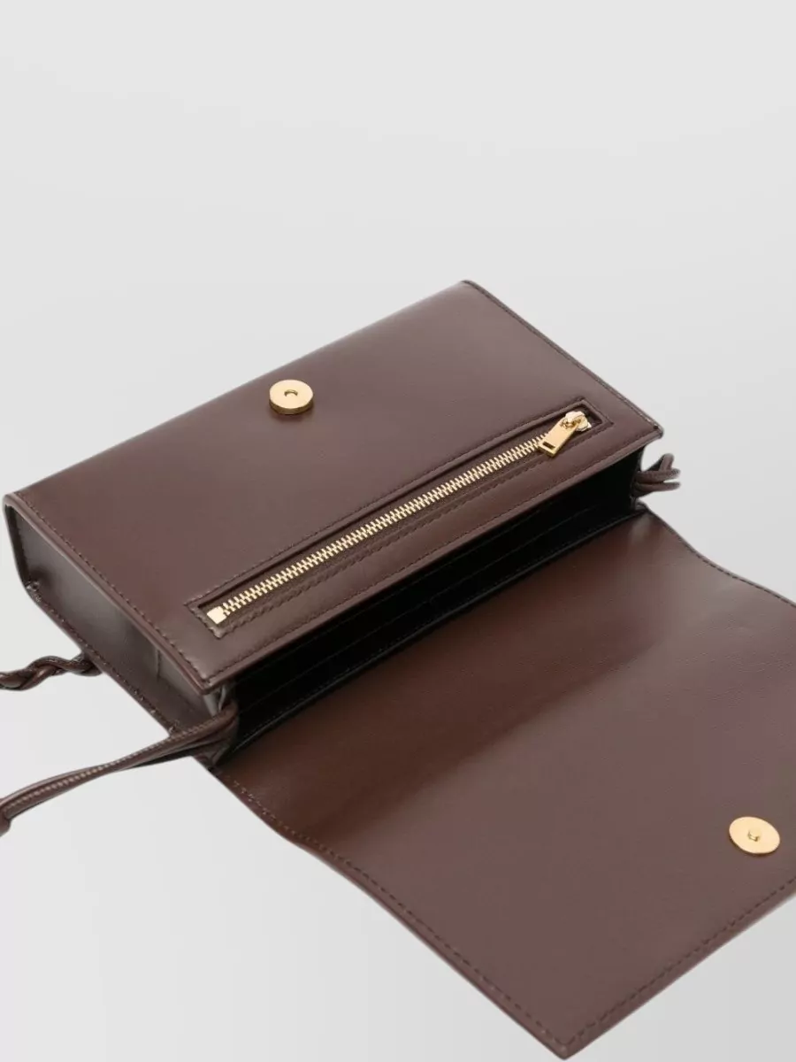 Jil Sander Tangle Calf Leather Cross-Body Bag
