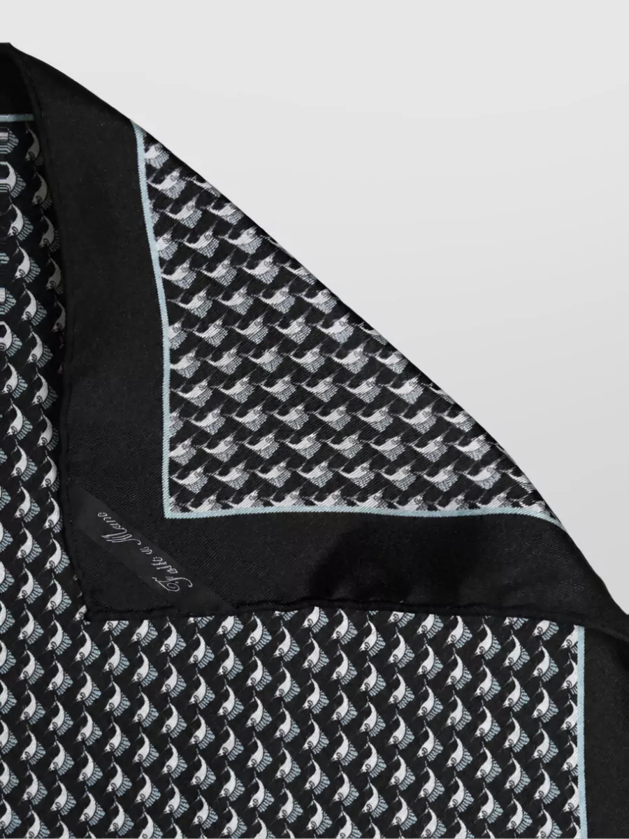 Dolce&Gabbana Silk Geometric Pocket Square