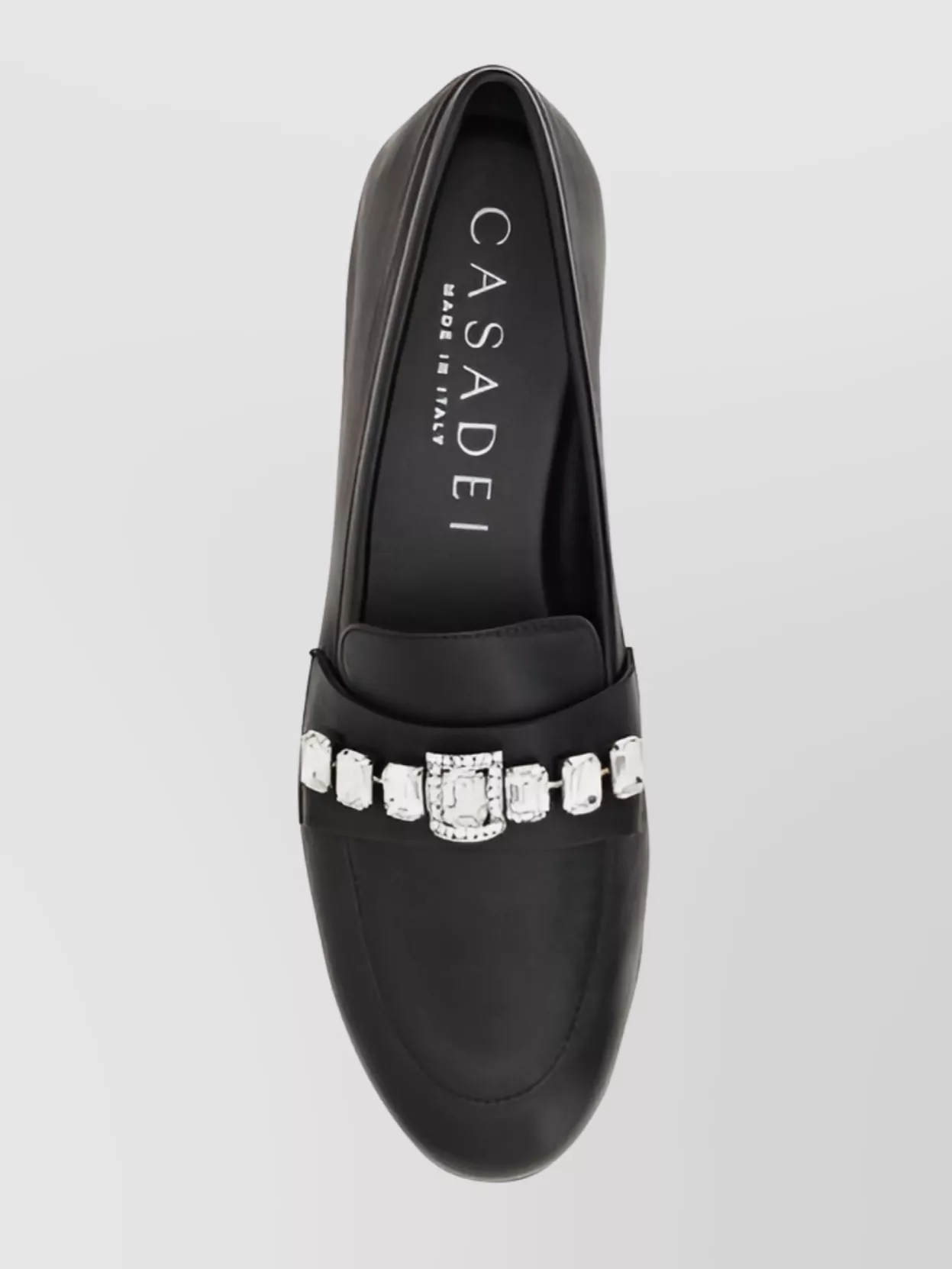 Casadei Loafers With Shiny Beads For Elegance