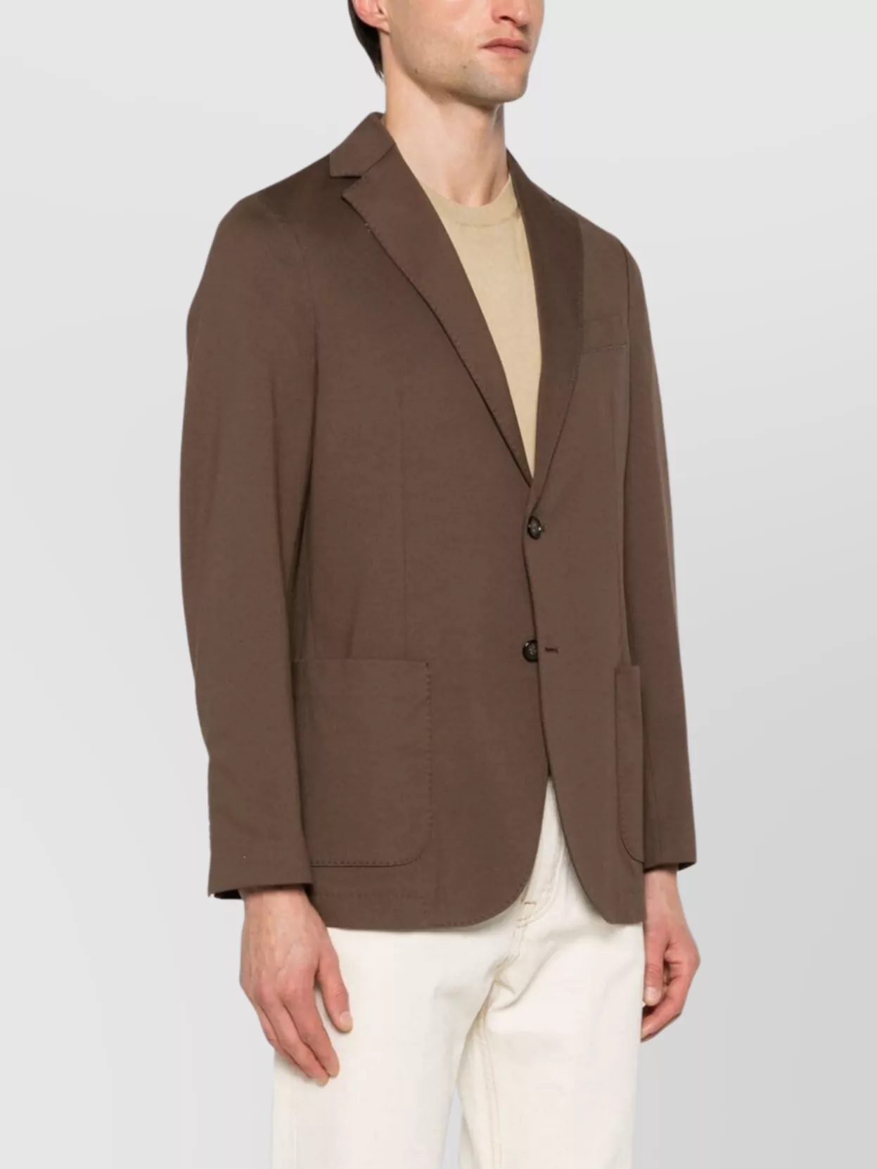 Circolo 1901 Stretch-Cotton Single-Breasted Jacket Rear Vents