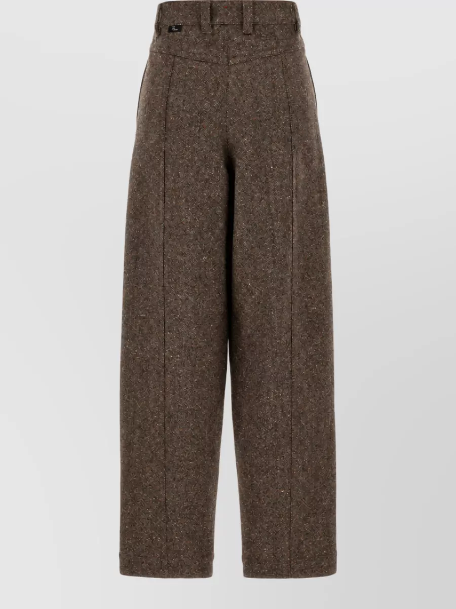 Moncler Grenoble Virgin Wool Wide-Leg Trousers