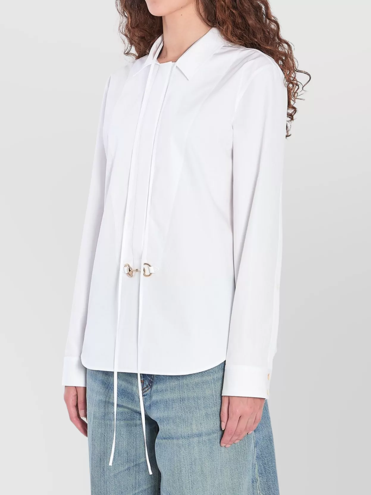 Gucci Morsetto Horsebit-embellished Shirt In White