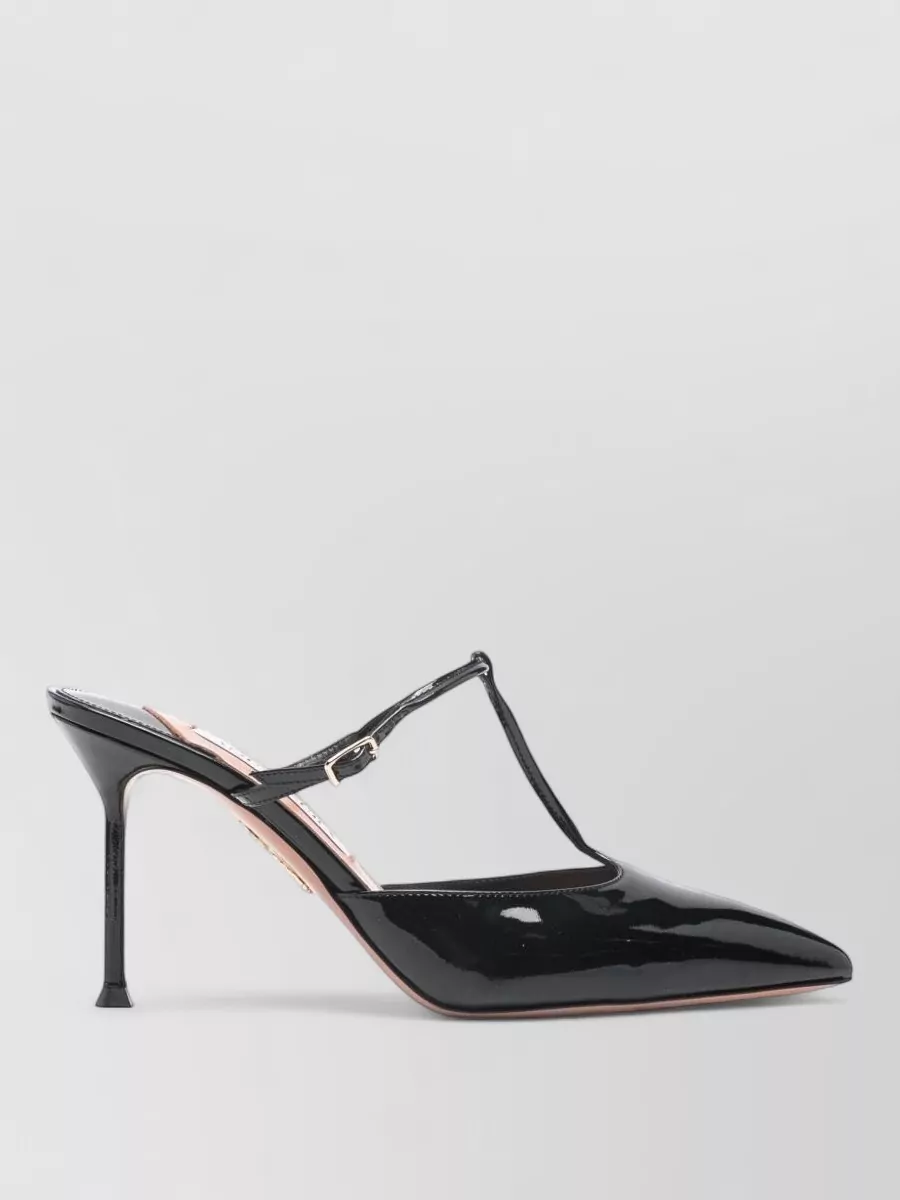 Aquazzura Patent Leather T-Strap Mules