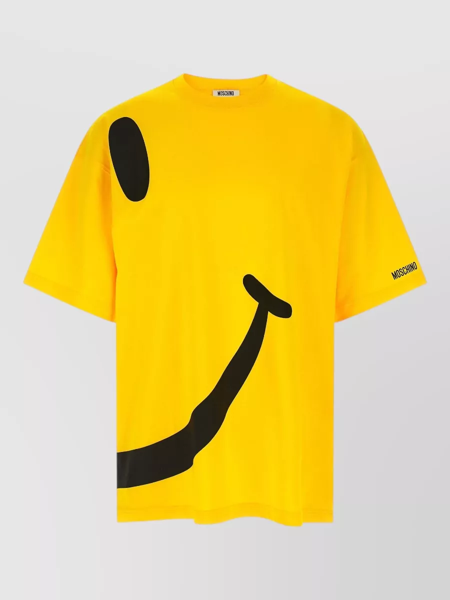Moschino Cotton Smiley Print T-Shirt