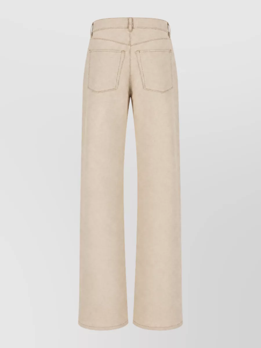 Fendi Denim Regular-Fit Wide-Leg Jeans