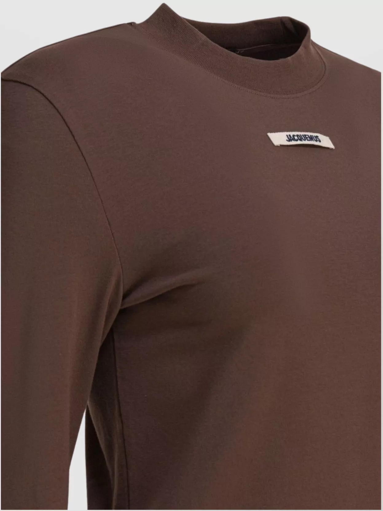 Jacquemus Crew Neck Long Sleeve Ribbed Neckline Tops