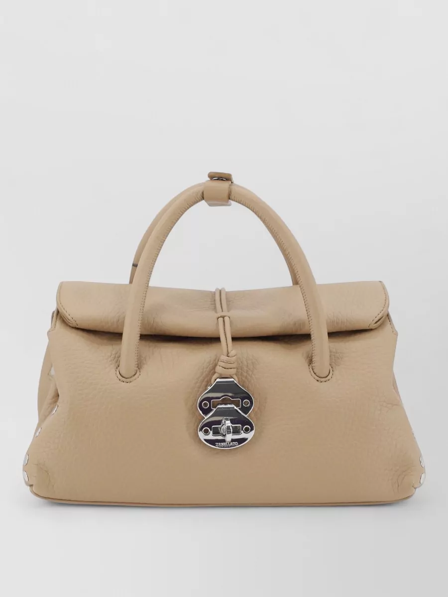Zanellato Leather Studded Tote Bag