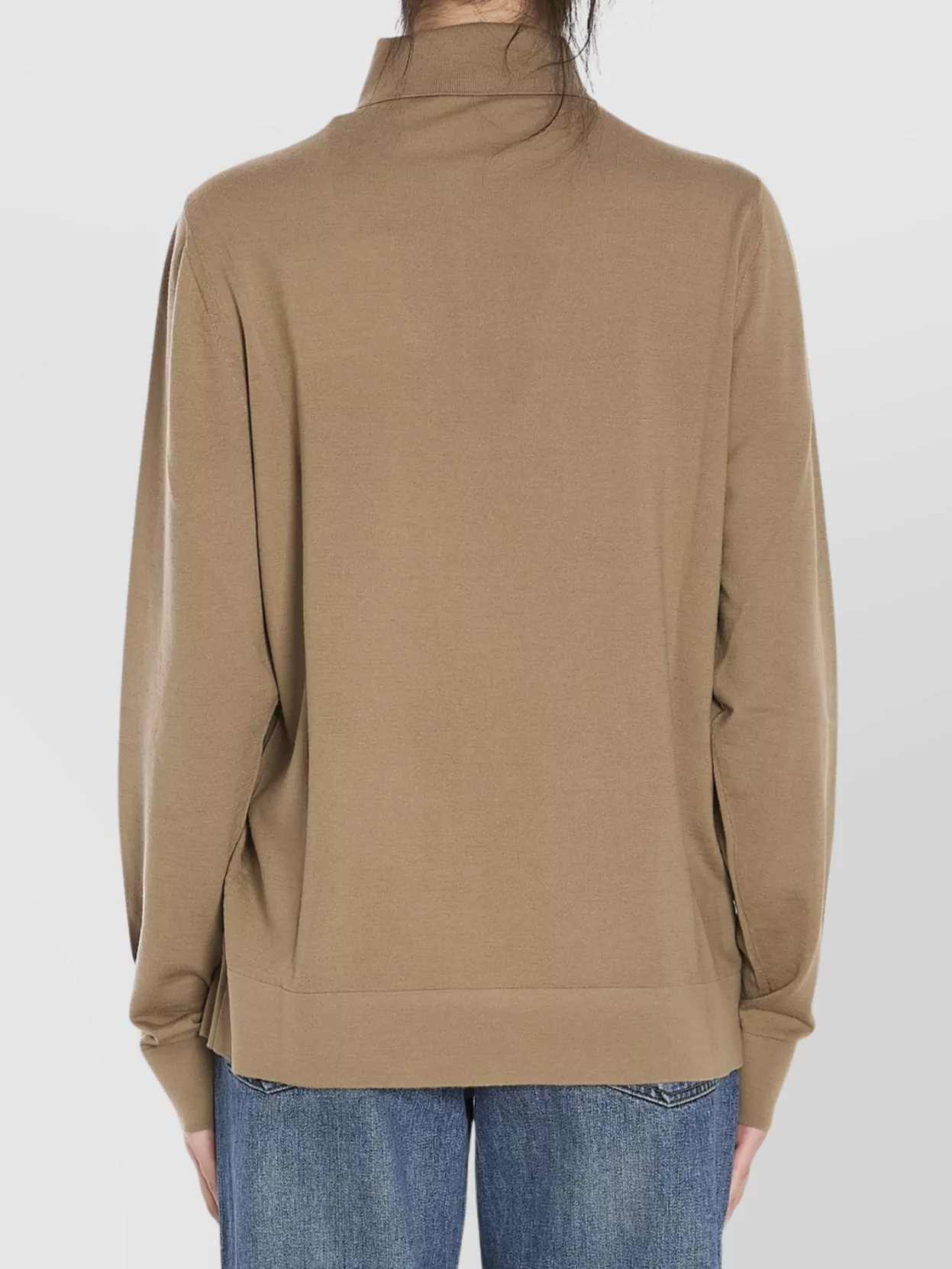 The Row Wool Jersey Polo Shirt In Neutral