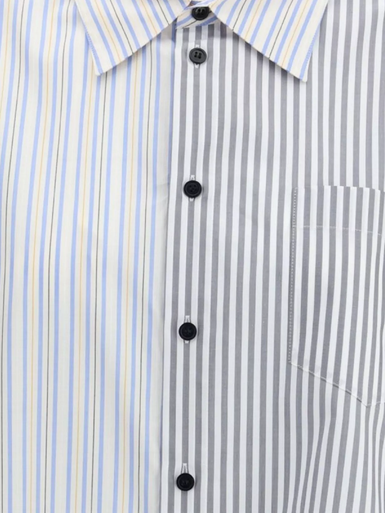 Marni Striped Patchwork Oversize Shirt