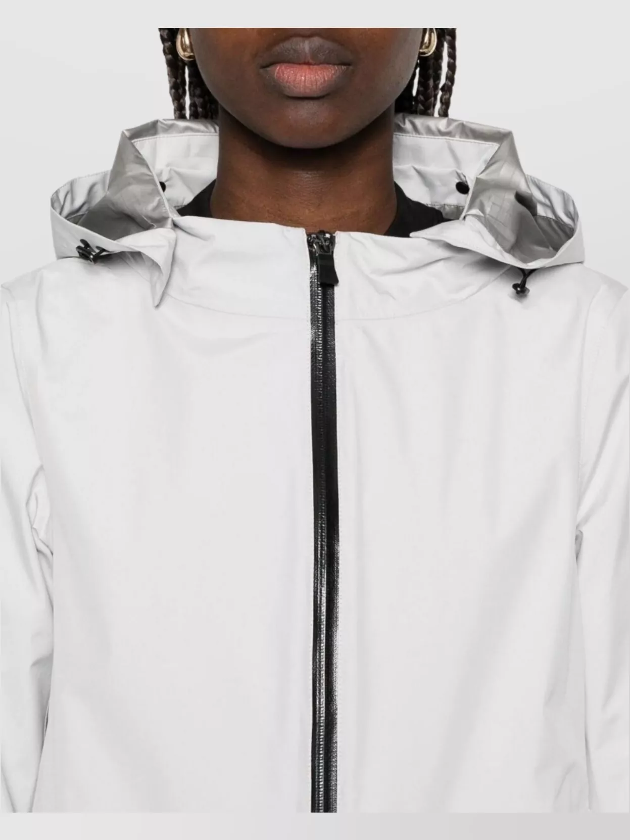 Herno Goretex Zipper Cape Hooded Design