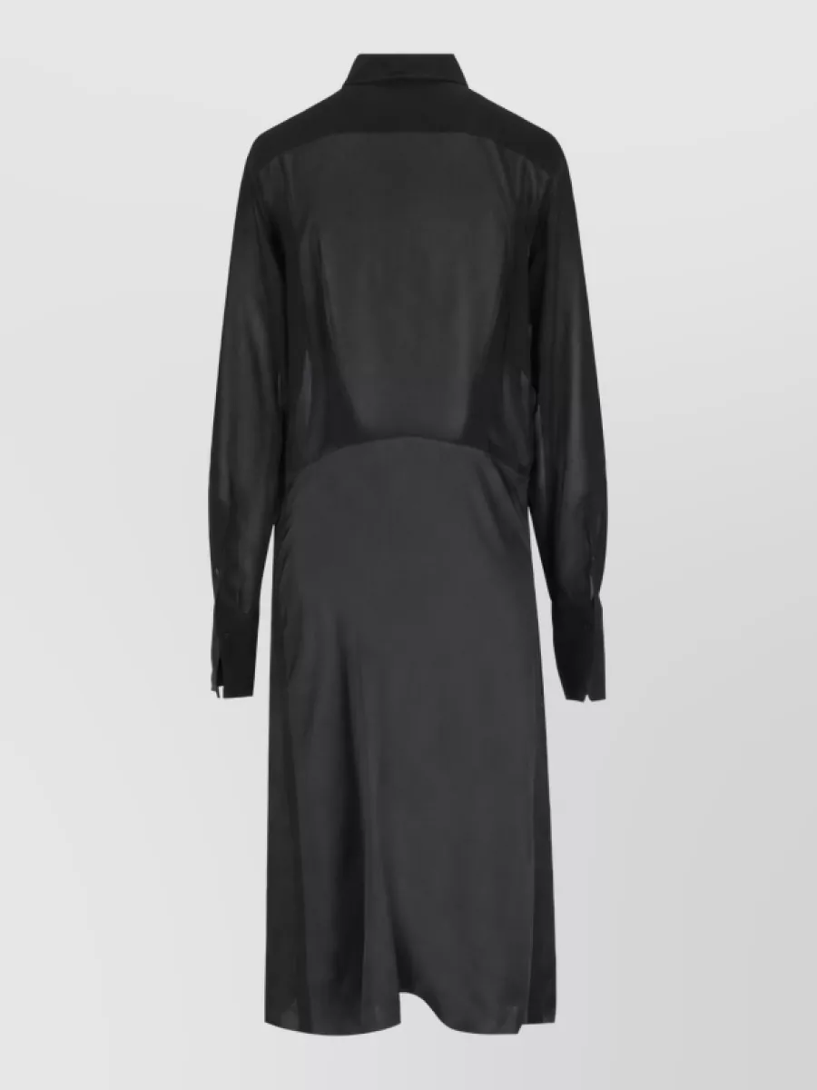 Fendi Silk Midi Shirt Dress