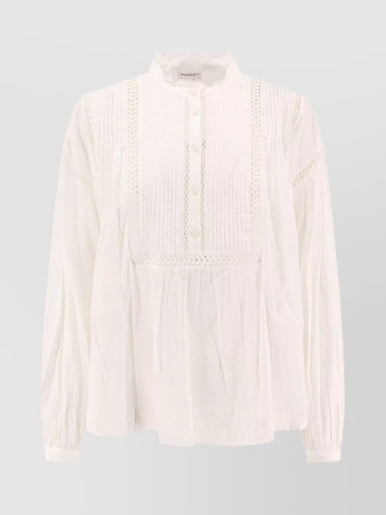 ISABEL MARANT ÉTOILE COTTON SHIRT LACE INSERTS