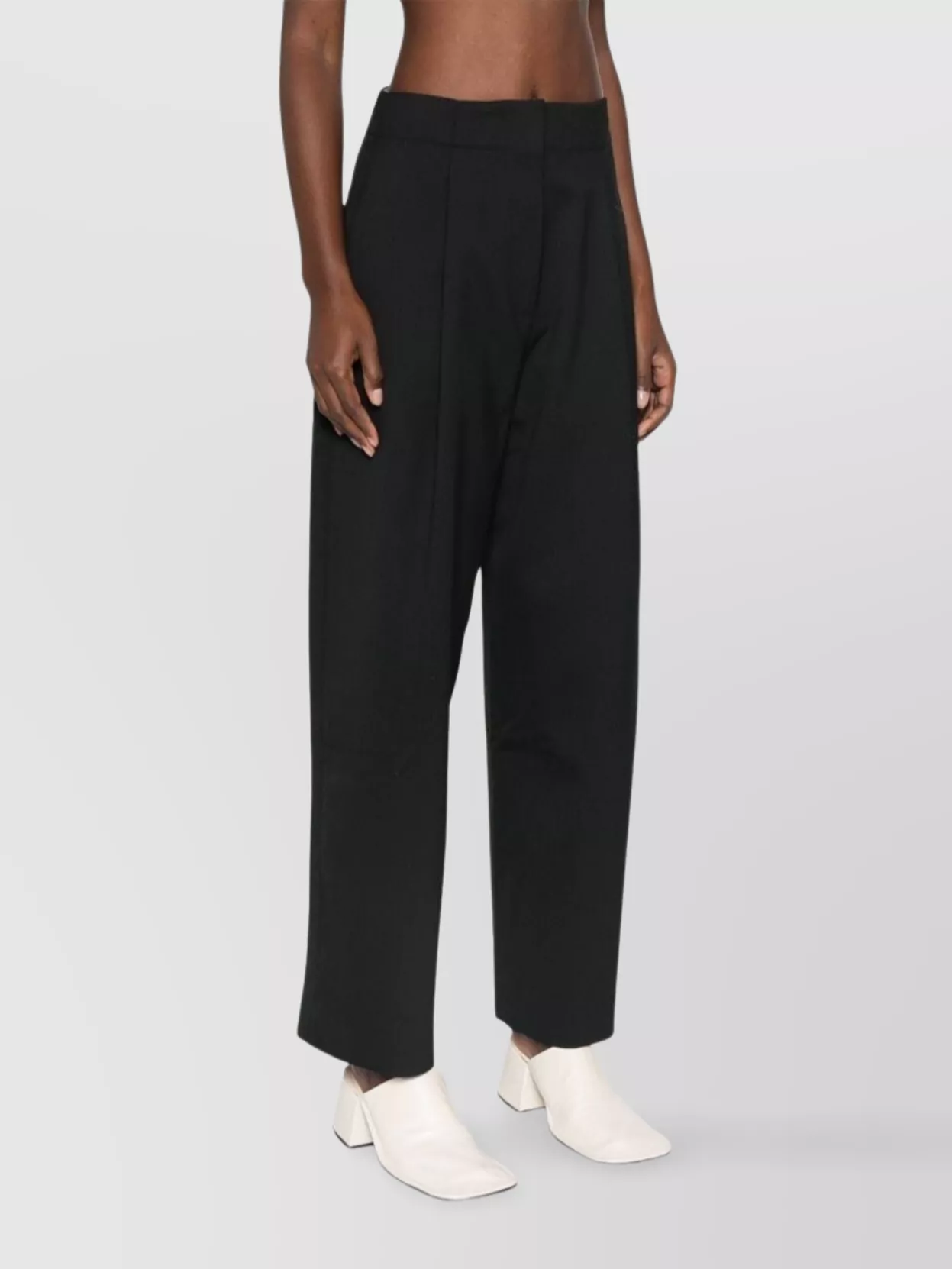 Studio Nicholson Wide Leg Cropped Trousers