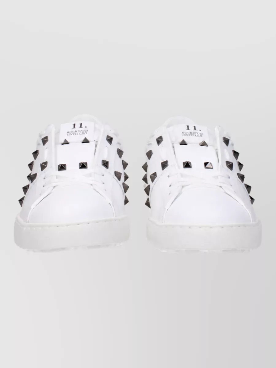 Valentino Garavani Leather Lace-Up Sneakers