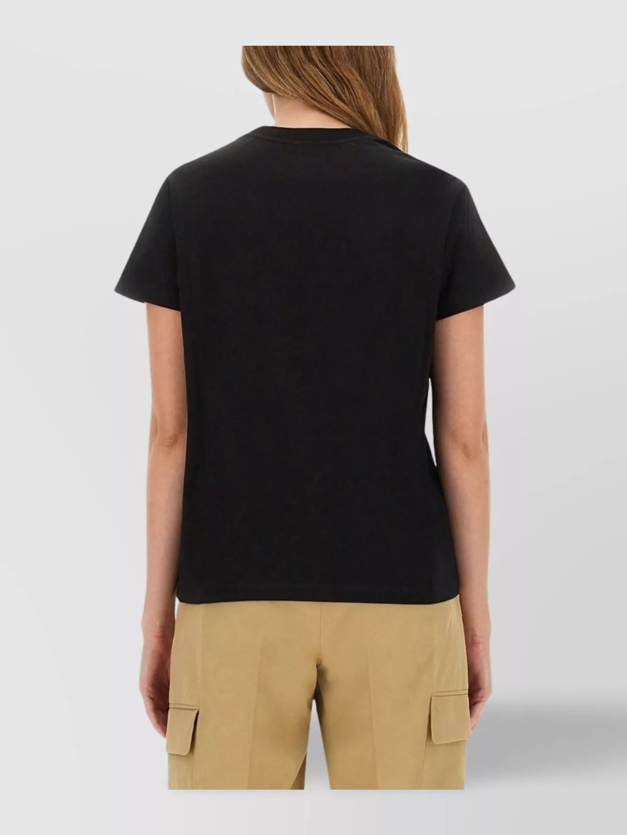 Moncler Logo Embroidered Cotton Short Sleeve T-Shirt