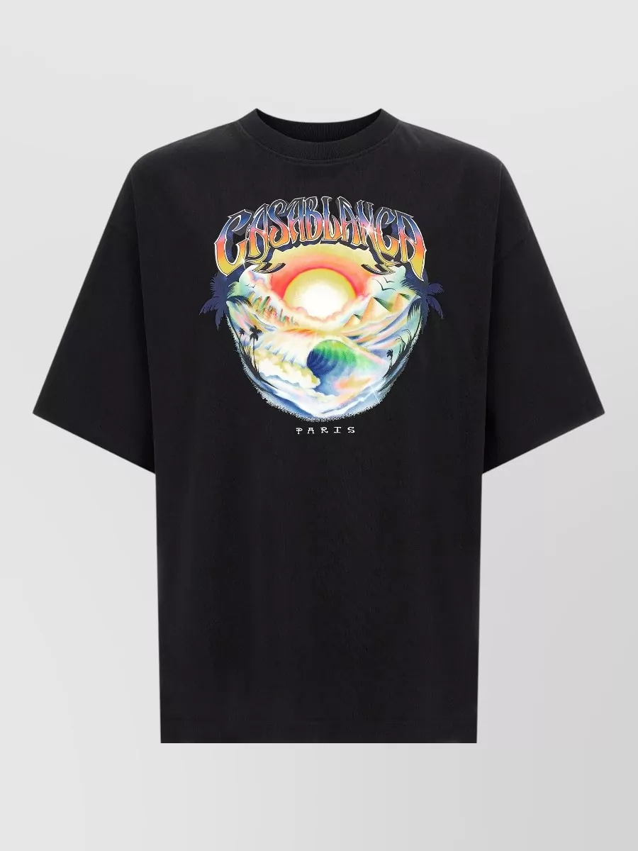Casablanca Airspray Print Cotton T-Shirt