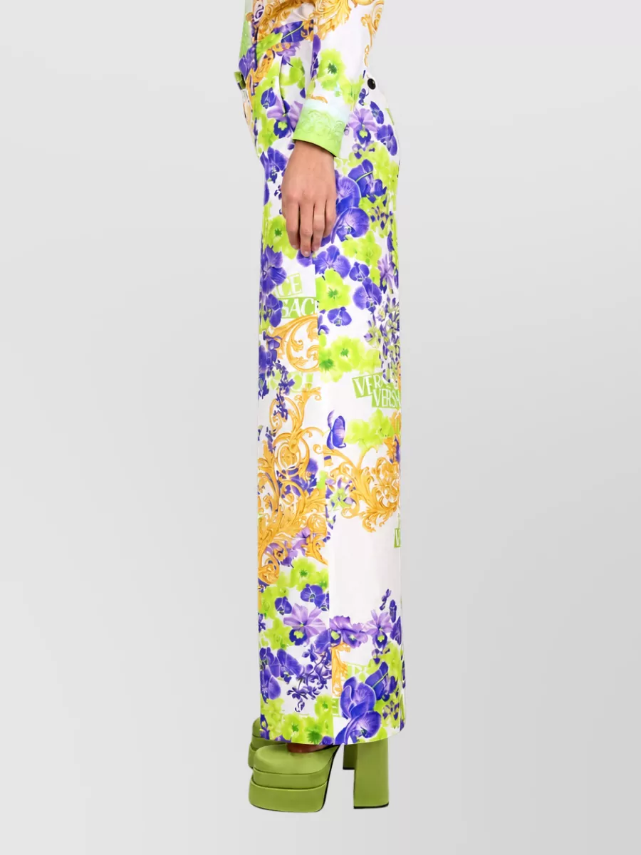 Versace Baroque Wide-Leg Trousers