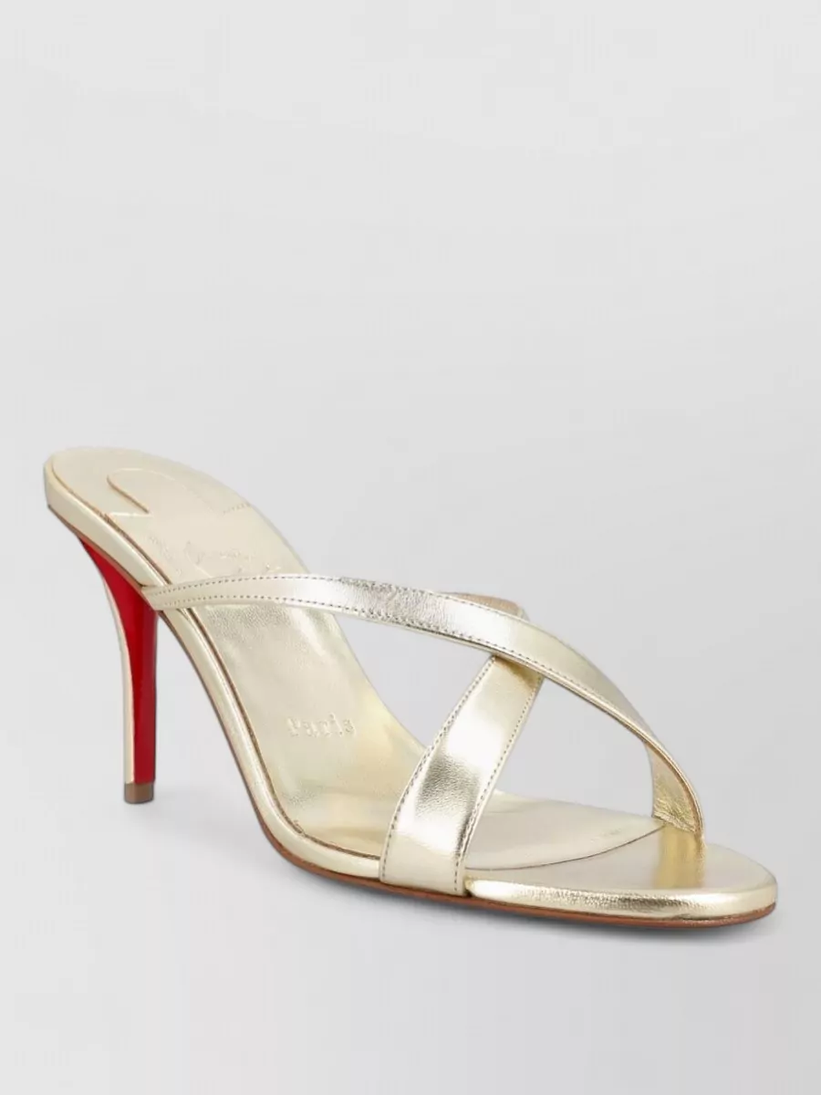 Christian Louboutin leather high-heel mules