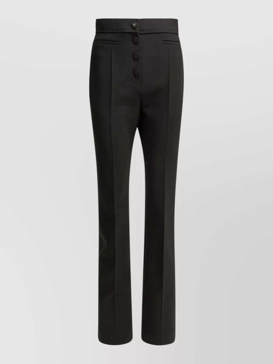 Valentino virgin wool flared suit trousers