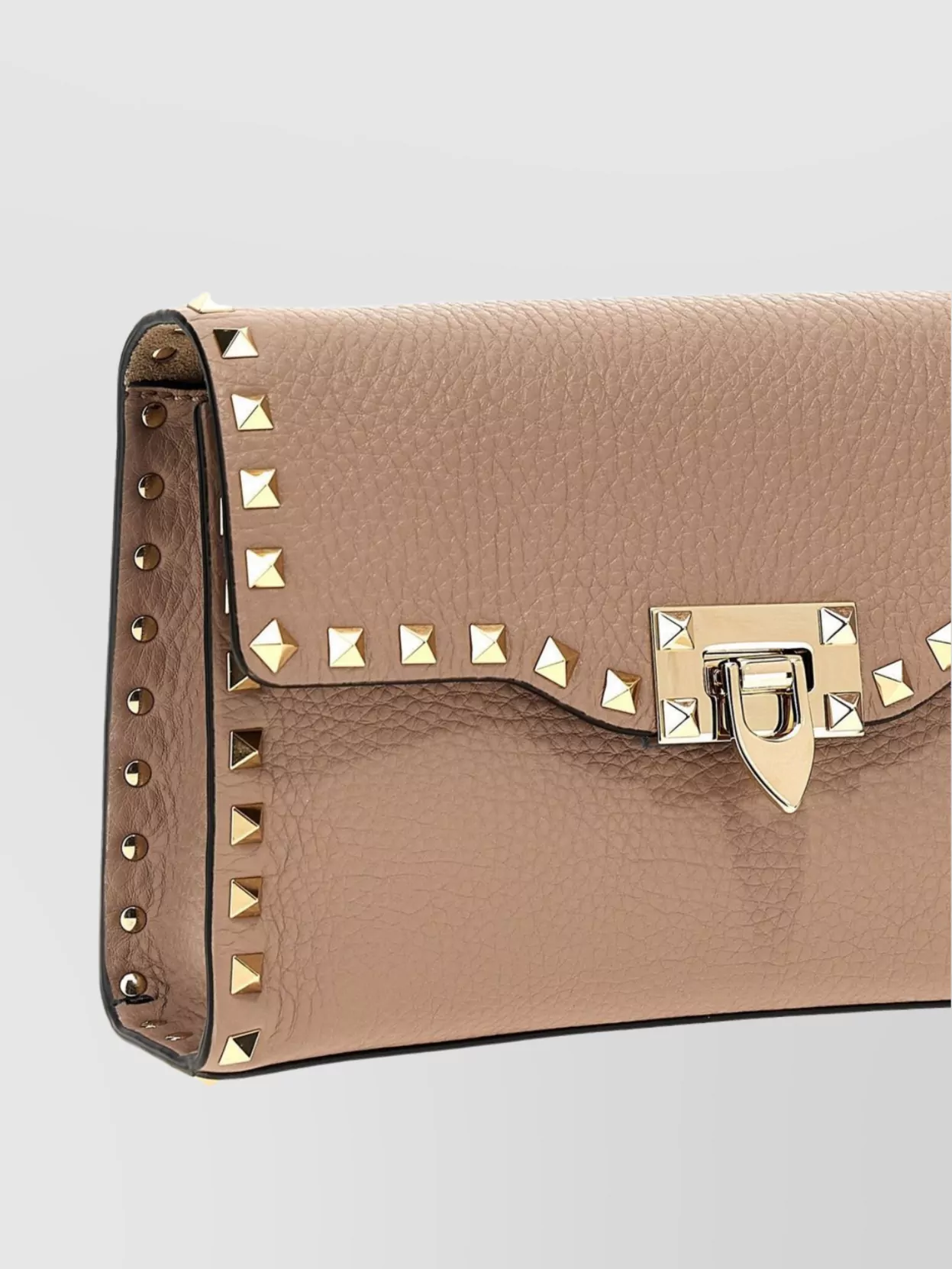 Valentino Garavani Rockstud Shoulder Bag Hardware Studded Leather Texture