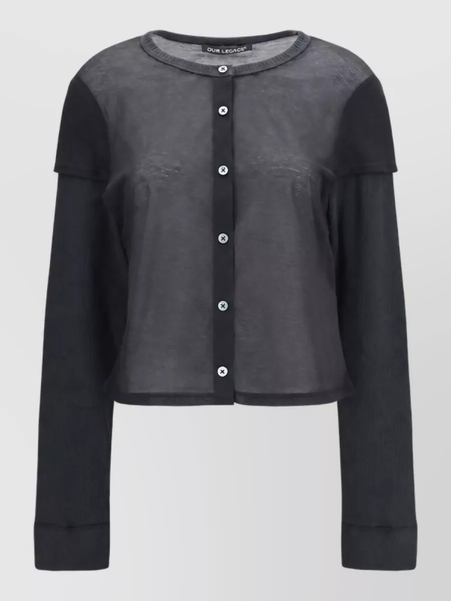 Our Legacy ribbed slim-fit cardigan