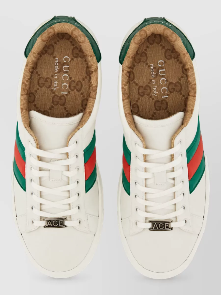 Gucci Leather Low-Top Sneakers