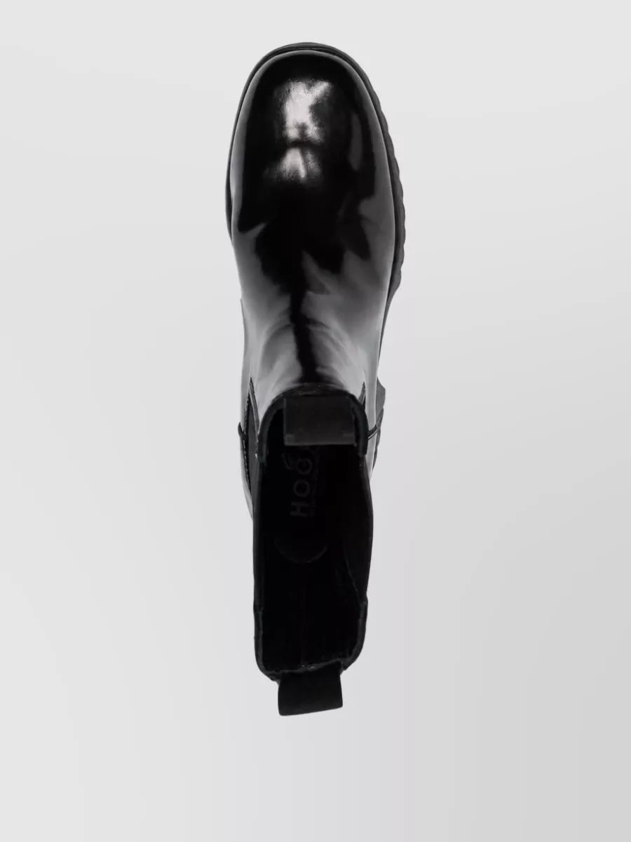 Hogan Leather Chelsea Boots