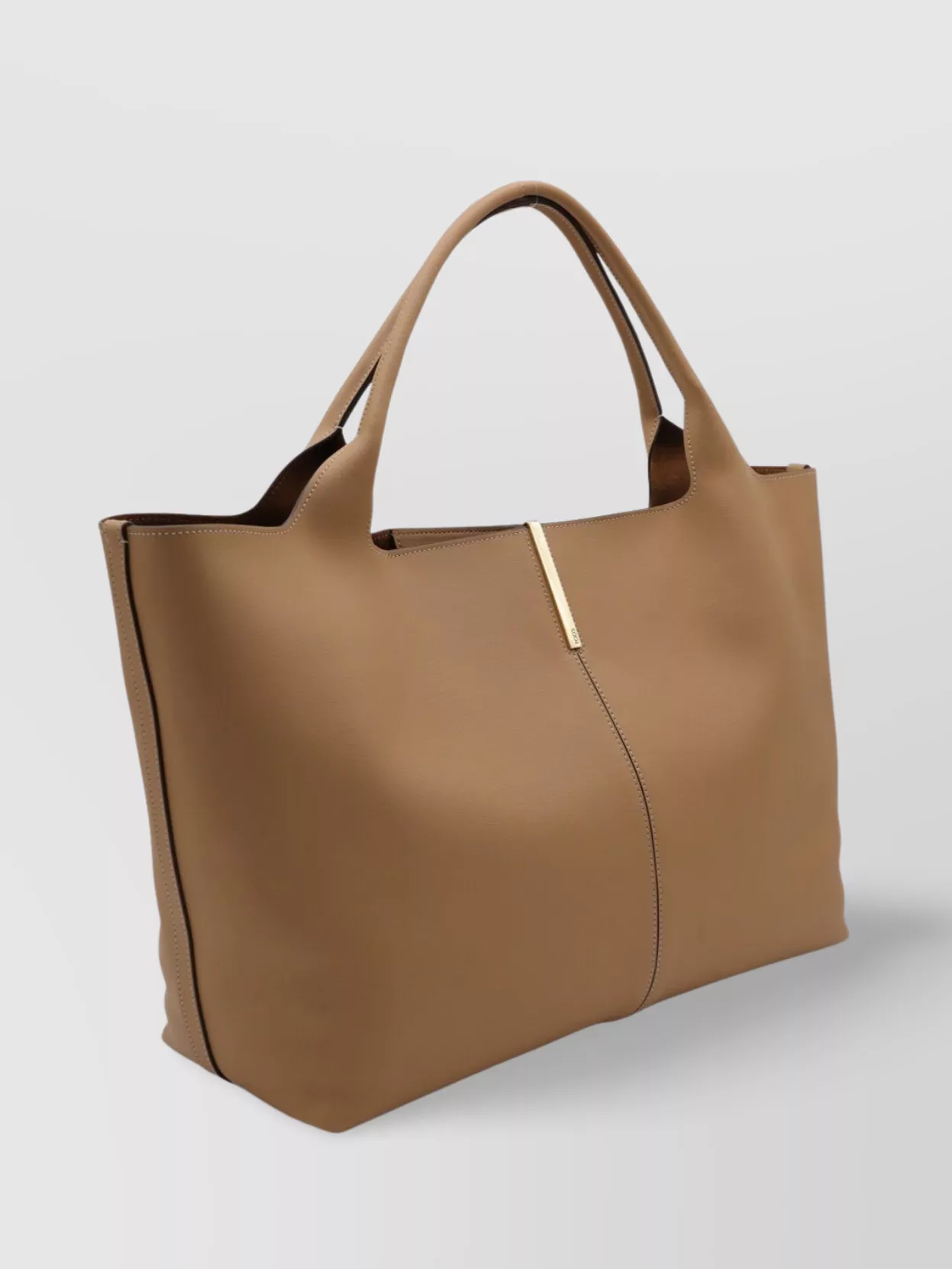 Tod's Stitched Top Handles Gold-Tone Hardware