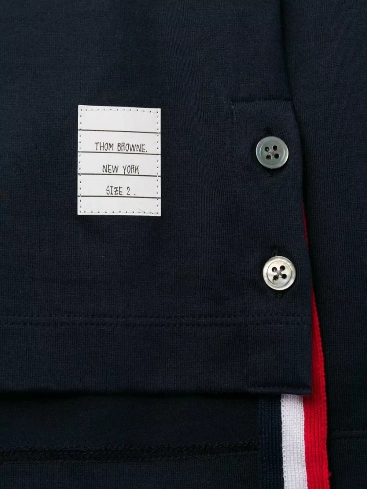 Thom Browne Ringer T-Shirt Crew Neck Contrast Trim