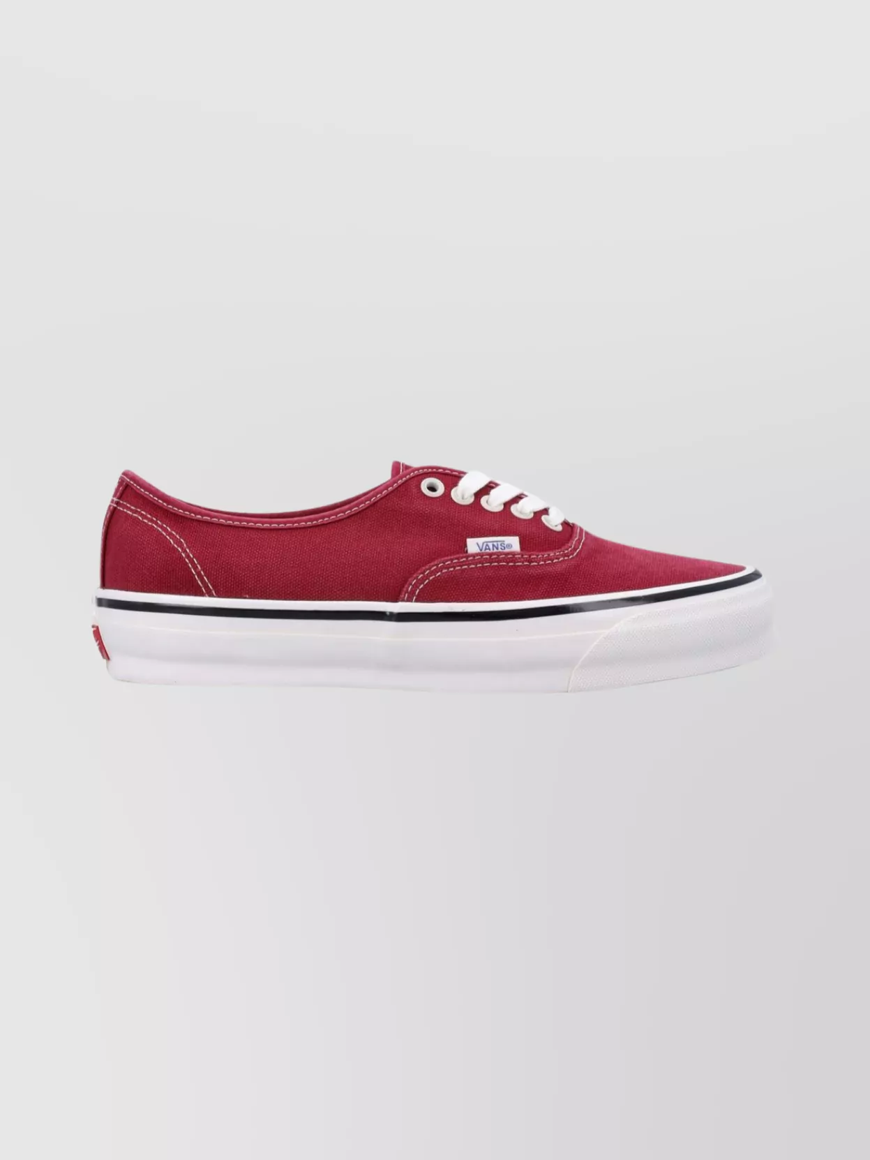 Vans Canvas Sneakers With Rubber Sole And Stitching