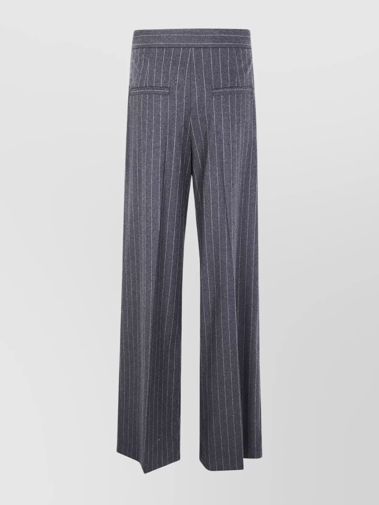 Sportmax Wide Leg Trousers With Pinstripe And Pleats