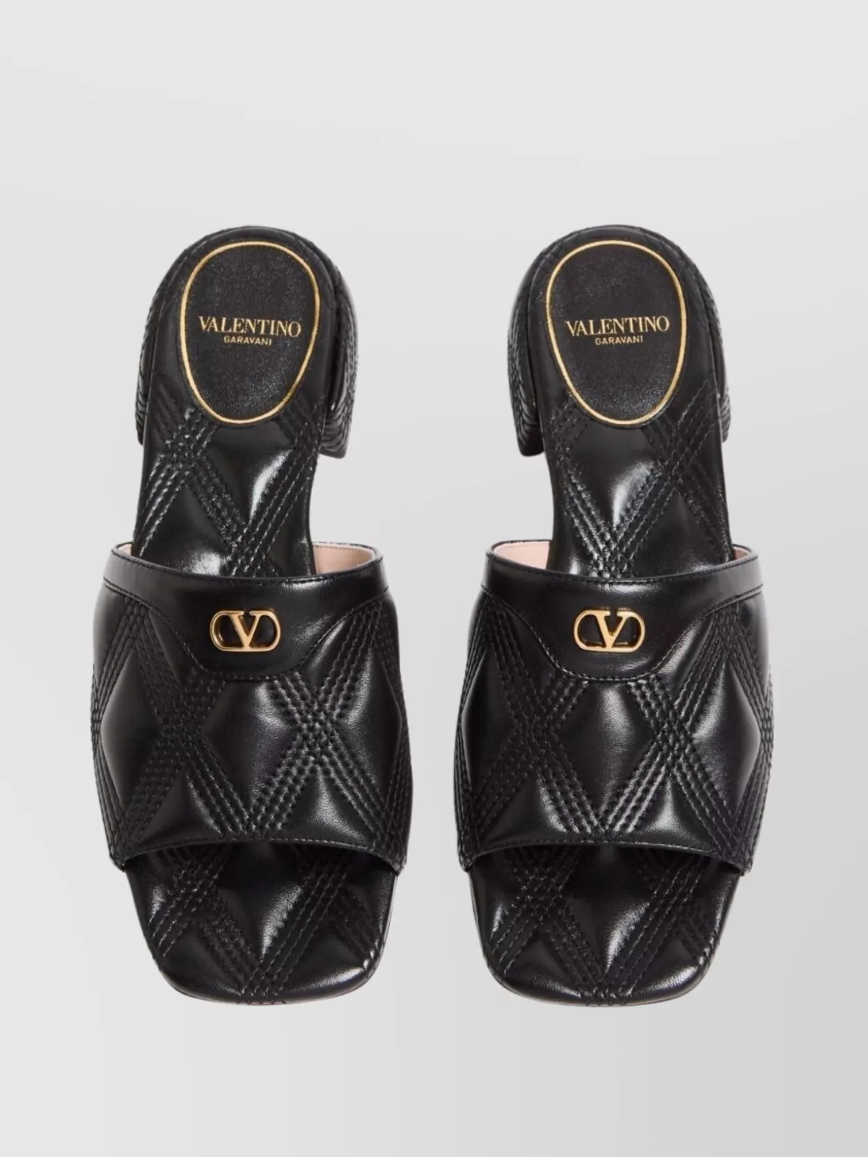Valentino Garavani Quilted Leather Sandals Diamond Quilting