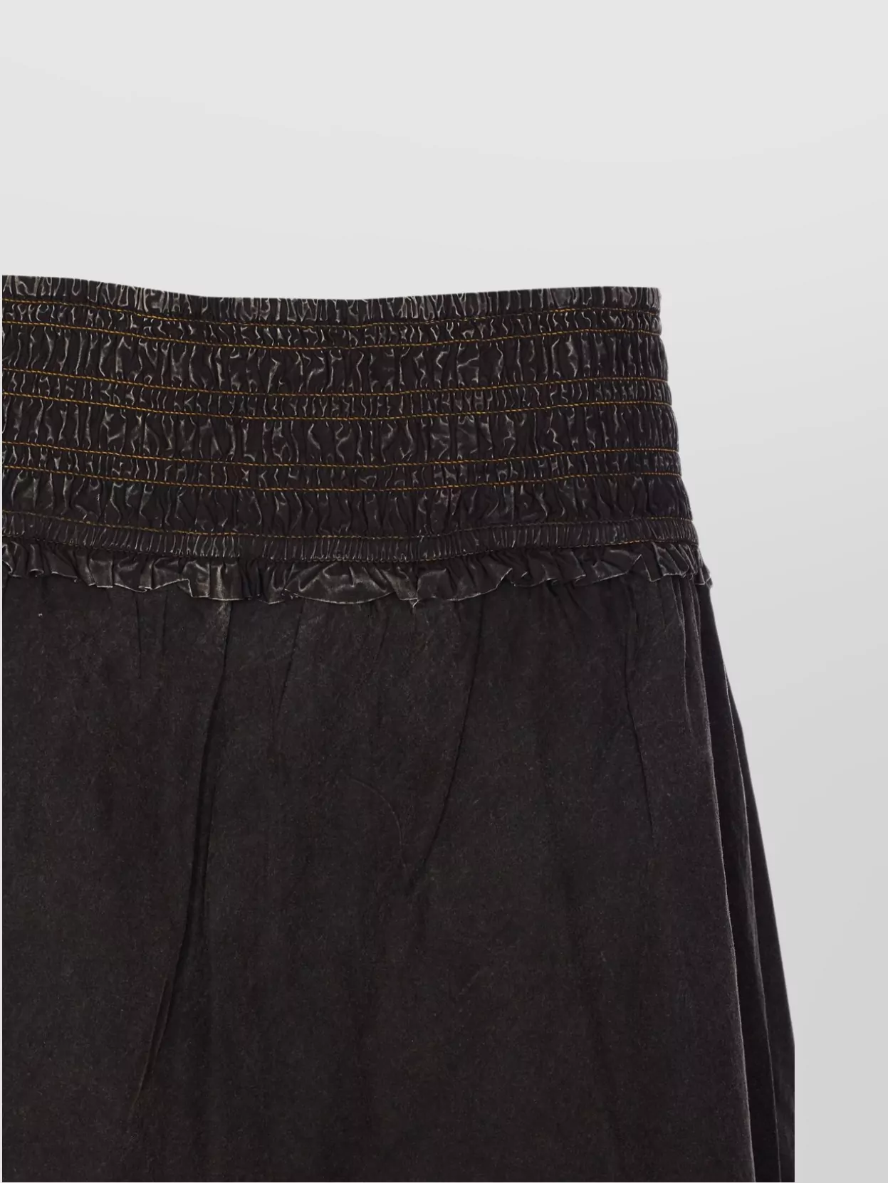 Ganni Elastic Waistband Tiered Midi Skirt